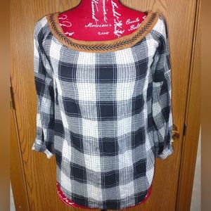 Plaid top THML XS